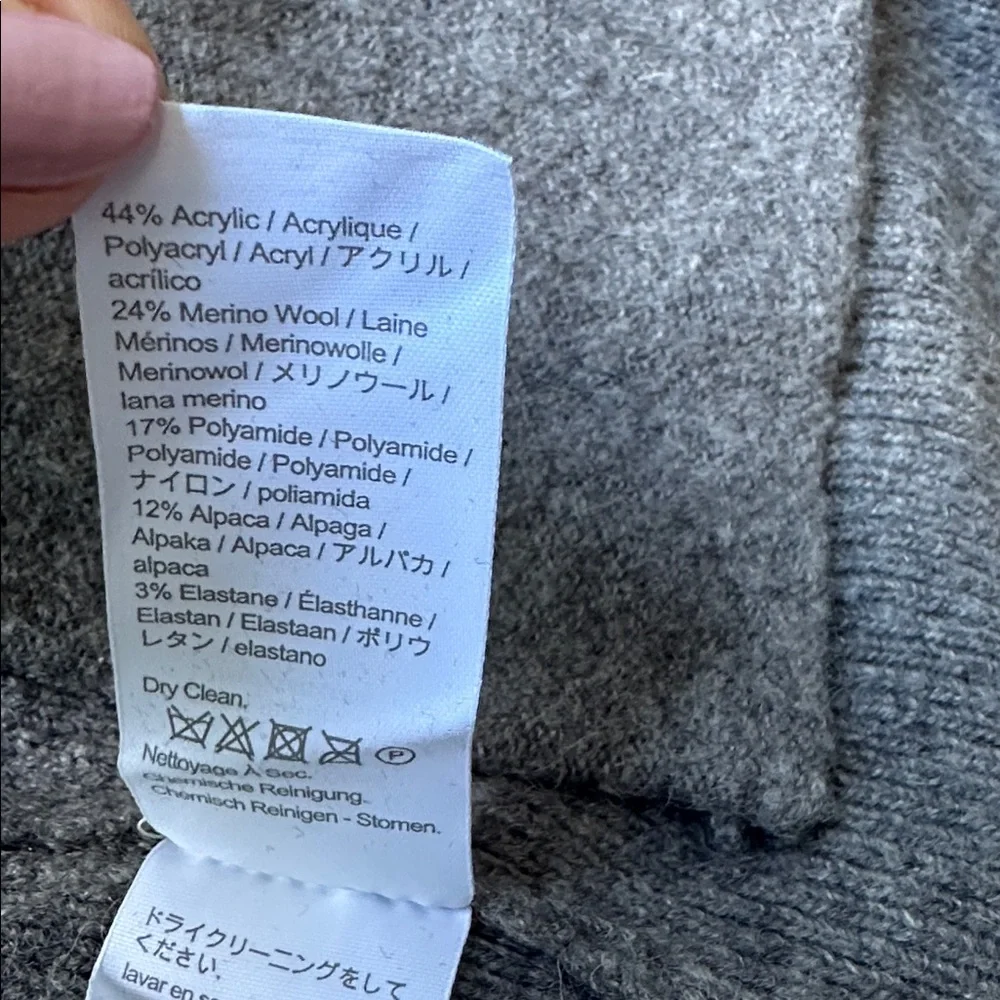 J.Crew Cocoon Sweater Blazer Grey BA551 size XXS